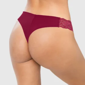 Lace Side Seamless Thong Panty